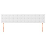vidaXL Têtes de lit 2 Pièces Blanc 90x5x78/88 cm Similicuir