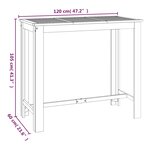 vidaXL Ensemble de bar de jardin 5 Pièces bois d'acacia solide