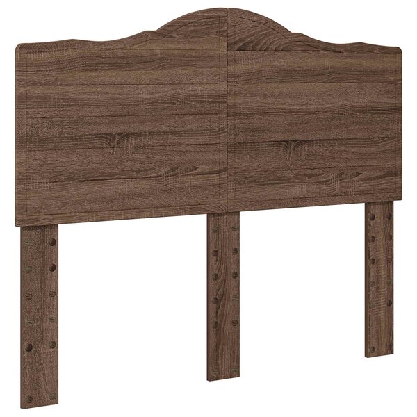 vidaXL Tête de lit Chêne brun 120 cm Bois d'ingénierie