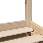 vidaXL Cadre de lit sans matelas 120x200 cm bois de pin massif