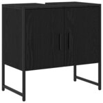 vidaXL Meuble sous-vasque de salle de bain Chêne noir 60 x 30 x 60 cm