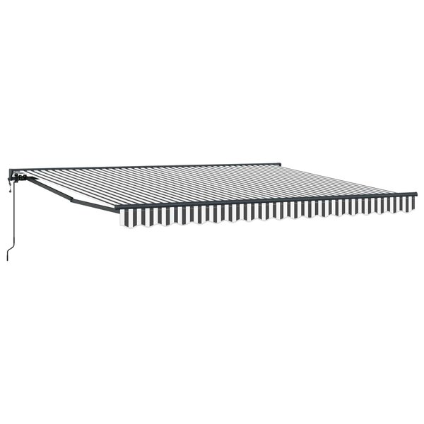 vidaXL Cadre d'auvent Anthracite et blanc 400 × 300 cm