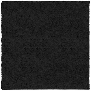 vidaXL Tapis shaggy PAMPLONA poils longs moderne noir 160x160 cm