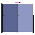vidaXL Auvent latéral rétractable bleu 180x600 cm