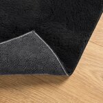 vidaXL Tapis HUARTE à poils courts doux et lavable noir 160x230 cm