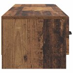 vidaXL Meuble TV 147 x 34 5 x 27 cm Bois ancien Bois d'ingénierie