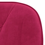 vidaXL Chaises à manger lot de 2 Rouge bordeaux Velours