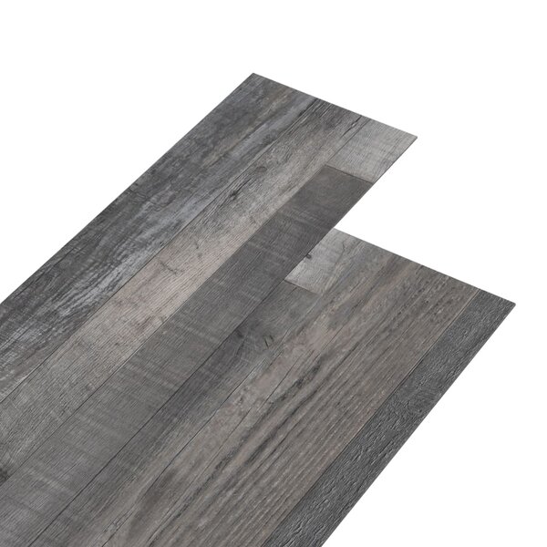 vidaXL Dalles de plancher PVC 5 02 m² 2 mm autoadhésif bois industriel