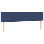 vidaXL Cadre de lit sans matelas bleu 120x190 cm tissu