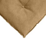 vidaXL Coussin de Dos Marron 160 x 50 cm Tissu en velours côtelé