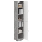 vidaXL Ensemble de Meubles 2 Pièces Gris béton Bois d'ingénierie