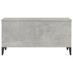 vidaXL Table basse Gris béton 90x44 5x45 cm Bois d'ingénierie