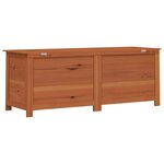 vidaXL Boîte à coussins d'extérieur Marron 150x50x56 cm Sapin massif