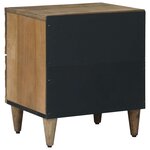 vidaXL Cabinet de chevet avec tiroir Marron 40 x 33 5 x 46 cm