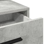 vidaXL Coiffeuse Gris béton 79 x 41 x 135 cm Bois d'ingénierie