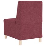 vidaXL Unité de Sofa Modulaire Sans Accoudoirs 2 Pièces Rouge
