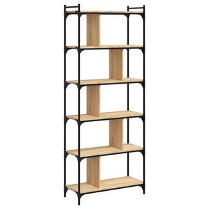vidaXL Bibliothèque 6 niveaux chêne sonoma 76x32x192 cm