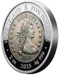 Pièce de monnaie en Argent 5 Dollars g 62.2 (2 oz) Millésime 2025 Greatest US Coins