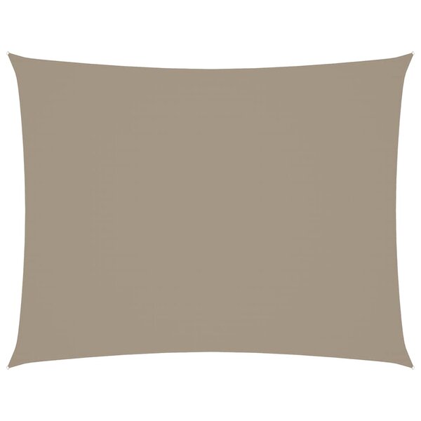 vidaXL Voile de parasol tissu oxford rectangulaire 3x6 m taupe