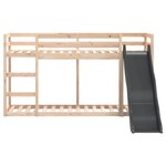 vidaXL Lit superposé avec toboggan et échelle sans matelas 90x190 cm
