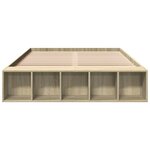vidaXL Cadre de lit sans matelas chêne sonoma 120x190 cm