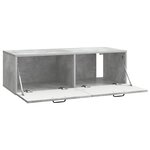 vidaXL Meuble TV mural Gris béton 98 x 41 x 30 cm Bois d'ingénierie