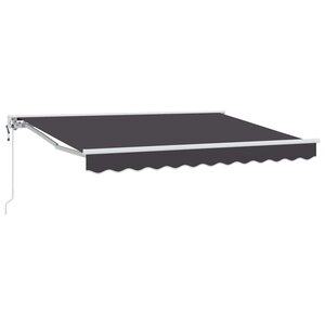 vidaXL Auvent rétractable électrique Anthracite 3 5 x 2 5 m