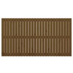 vidaXL Tête de lit murale Marron miel 166x3x90 cm Bois massif de pin