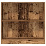 vidaXL Bibliothèque vieux bois 80x24x76 cm bois d'ingénierie