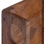 vidaXL Étagère Marron 24 x 13 x 54 cm Bois de Mahogany Massif