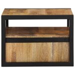 vidaXL Table de chevet murale 35x35x25 cm bois d'acacia solide