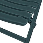 vidaXL Ensemble de bistro pliable 3 Pièces Plastique Vert