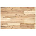 vidaXL Étagère de vasque murale acier et bois massif d'acacia