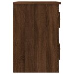 vidaXL Tables de chevet murales 2 Pièces Chêne marron 41 5x36x53 cm
