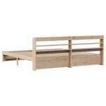 vidaXL Cadre de lit avec tête de lit sans matelas 180x200 cm