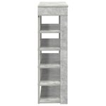 vidaXL Étagère à chaussures gris béton 80x30x98 cm bois d'ingénierie