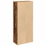 vidaXL Meuble de salle de bain avec porte-rouleau vieux bois