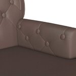 vidaXL Banc Chesterfield Marron 119.5 x 64.5 x 75 cm Cuir synthétique