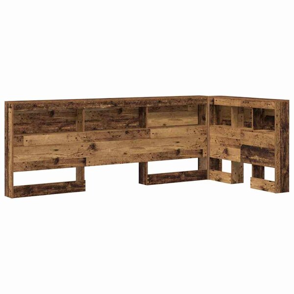 vidaXL Tête de lit de rangement Bois ancien 90 cm Bois d'ingénierie