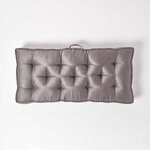 Coussin rehausseur pour canapé en suédine  Gris foncé - HOMESCAPES