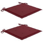 vidaXL Ensemble à manger d'extérieur pliable avec coussin 3 Pièces Teck