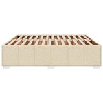vidaXL Cadre de lit sans matelas crème 180x200 cm tissu