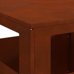 vidaXL Braise Marron 50 x 50 x 100 cm Acier