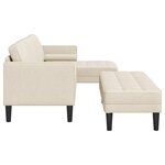 vidaXL Ensemble de Canapés avec coussin 2 Pièces Lin Polyester