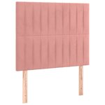 vidaXL Cadre de lit sans matelas rose 120x200 cm velours