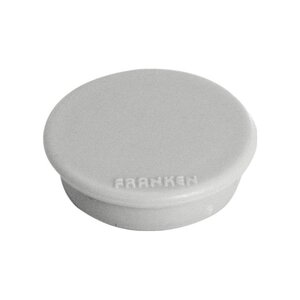 Lot de 10 Aimants de fixation Force 1500g Diam 38 mm Gris FRANKEN