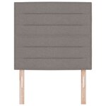 vidaXL Tête de lit Design Lignes Taupe 90 cm Tissu