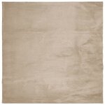 vidaXL Tapis HUARTE à poils courts doux et lavable sable 120x120 cm