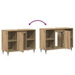 vidaXL Cabinet de salle de bain chêne artisanal 80 x 33 x 60 cm