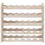vidaXL Casier à vin 67 5x25x60 cm Bois de pin massif